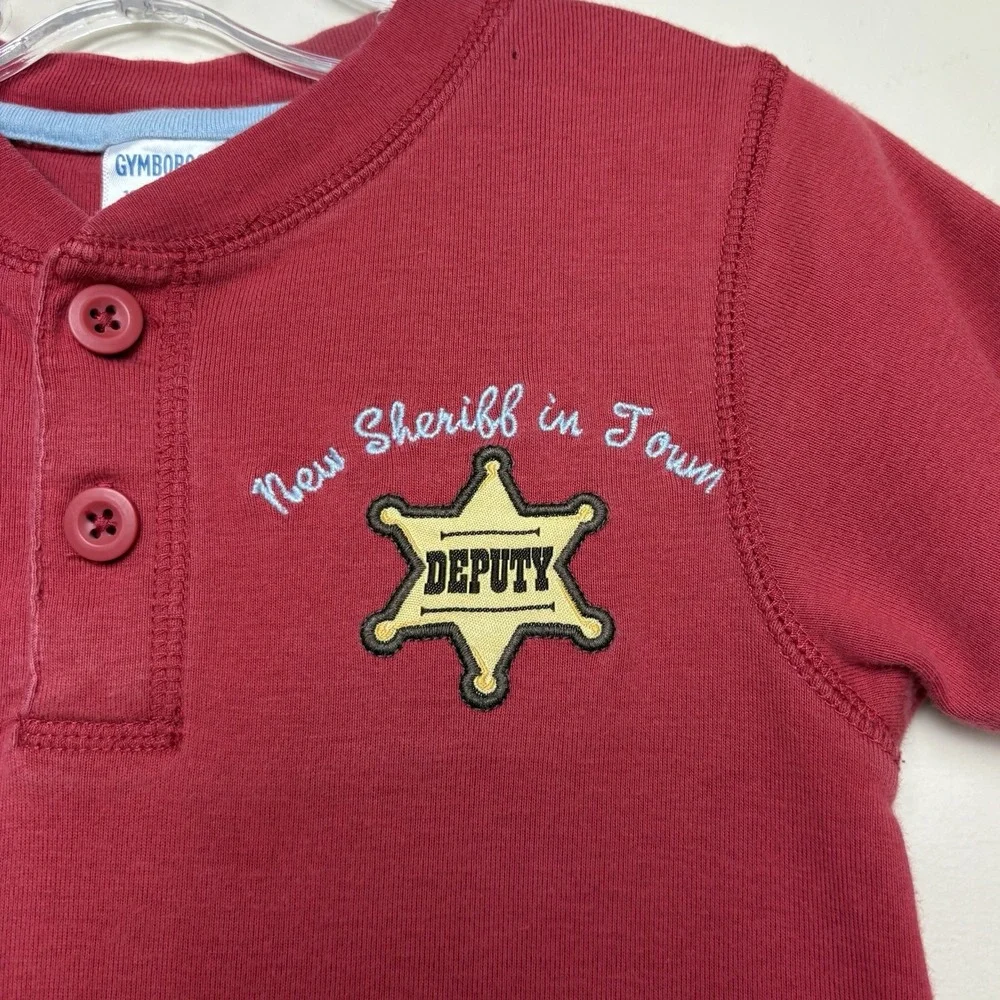 Vtg Gymboree Summer Rodeo Sheriff Deputy Giddy Up Romper 18-24 Months VHTF 2006